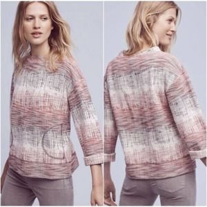 Anthropologie Multicolor Crew Neck Sweater